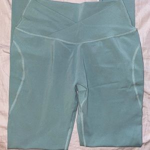 Alphalete surface leggings; sage color